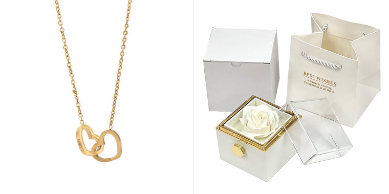 Rotating Flower Rose Gift Box