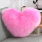 Heart Shape Fluffy Decorative Pillow