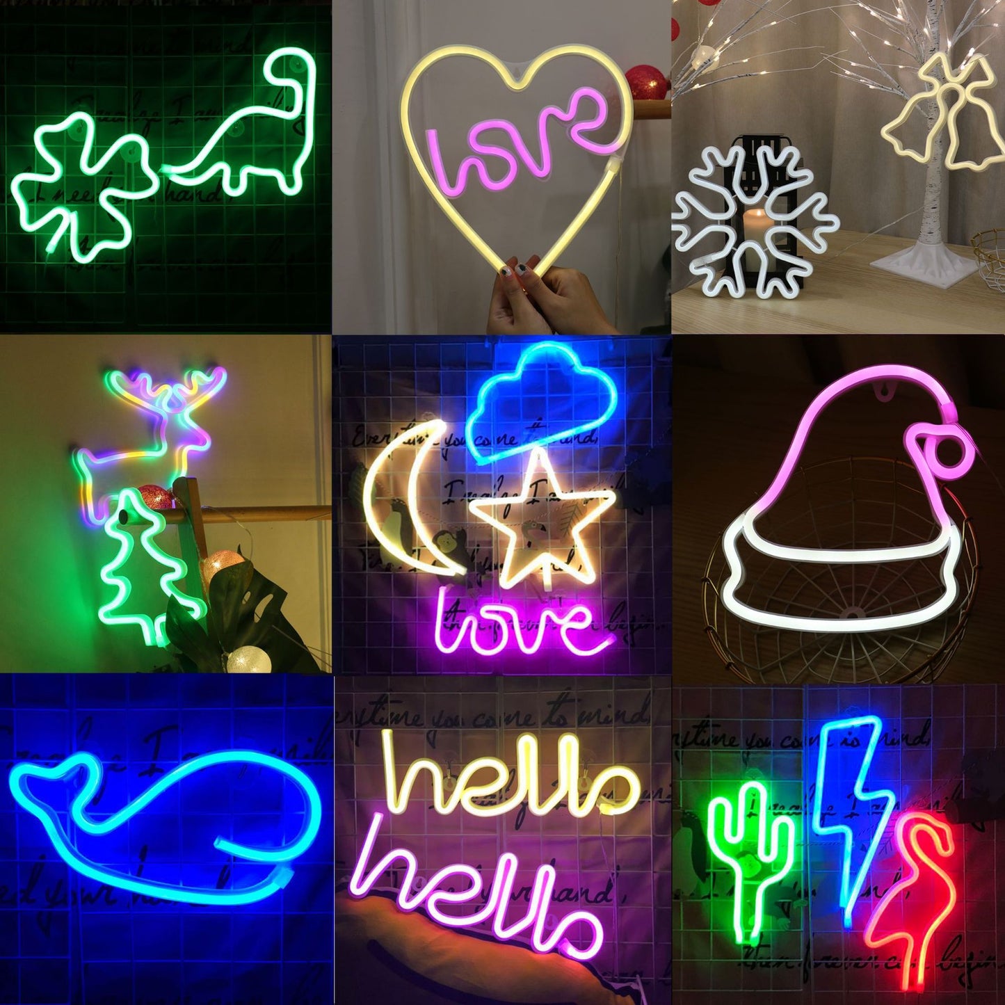 Decorative neon lights