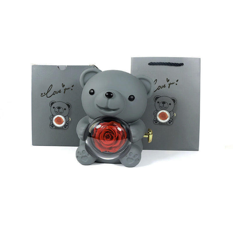 Rotating Bear Gift Box