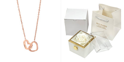 Rotating Flower Rose Gift Box