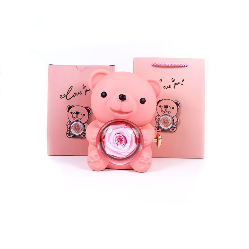 Rotating Bear Gift Box