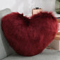 Heart Shape Fluffy Decorative Pillow