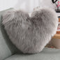 Heart Shape Fluffy Decorative Pillow