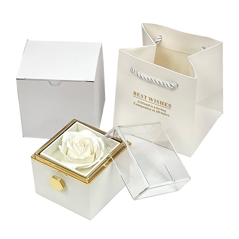 Rotating Flower Rose Gift Box